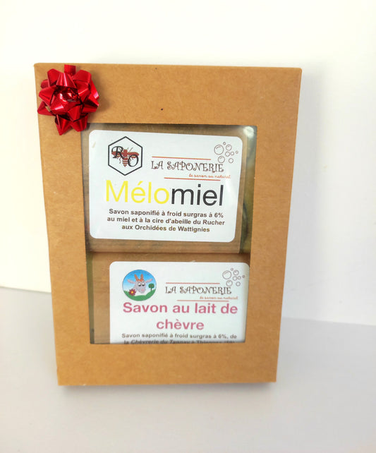 Coffret 2 savons Mélomiel - chèvre